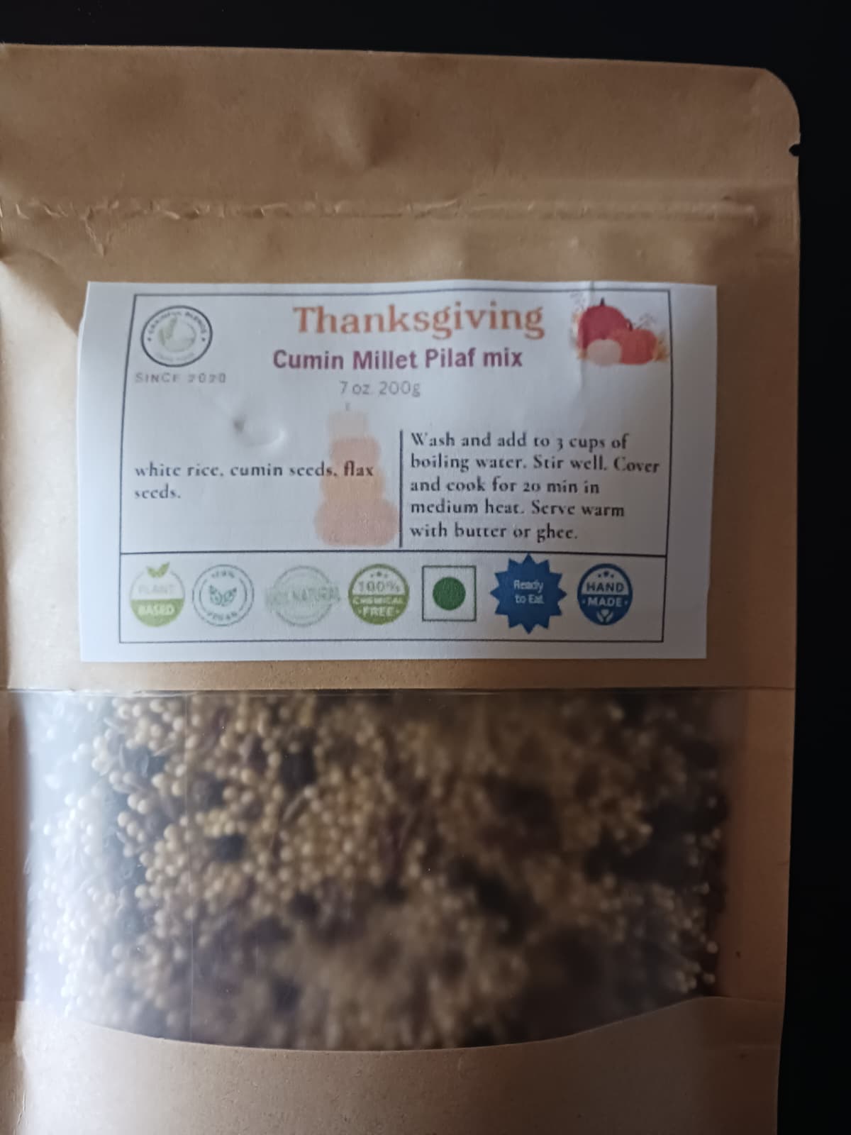 Cumin Millet Pilaf Mix Cumin Millet Pilaf Mix