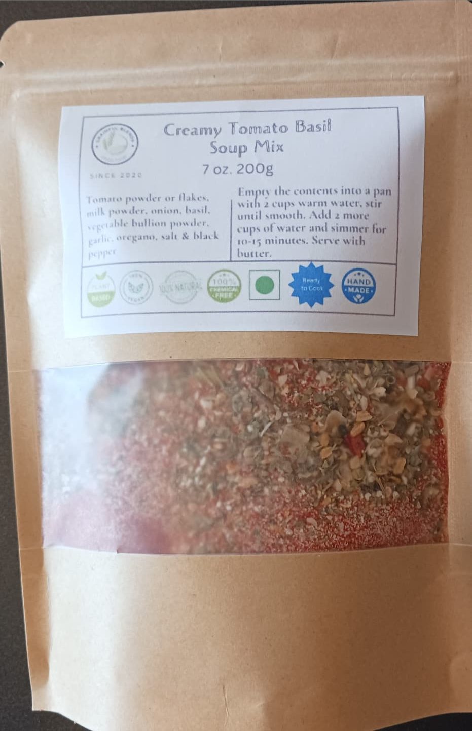 Creamy Tomato Basil Soup Mix